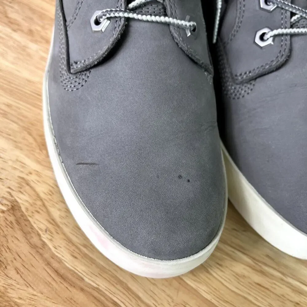 Timberland Sneakers Womens 9 Dausette Gray Nubuck Leather High Top Ortholite